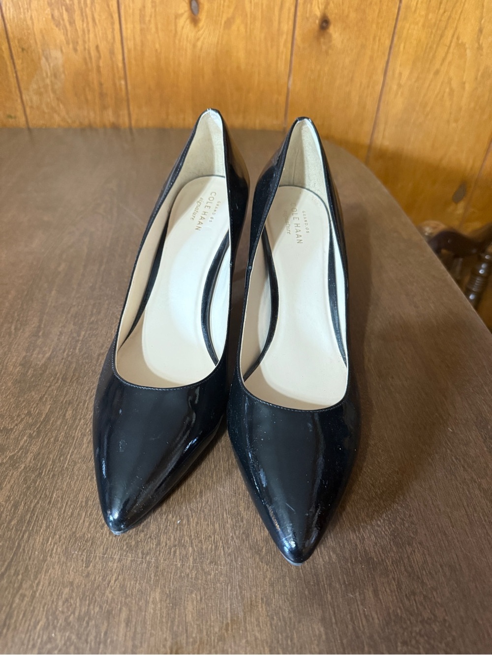 Cole Haan Juliana Pump 75 Women's Shoes Stiletto Heel Black Leather Size 11 b